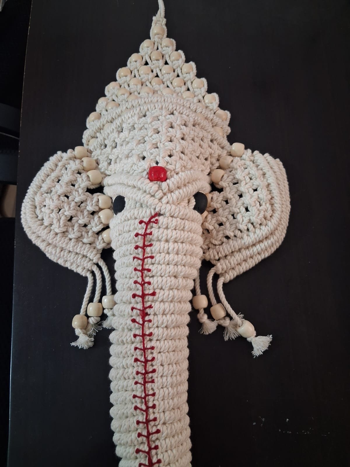 Macrame ganesha wall hanging