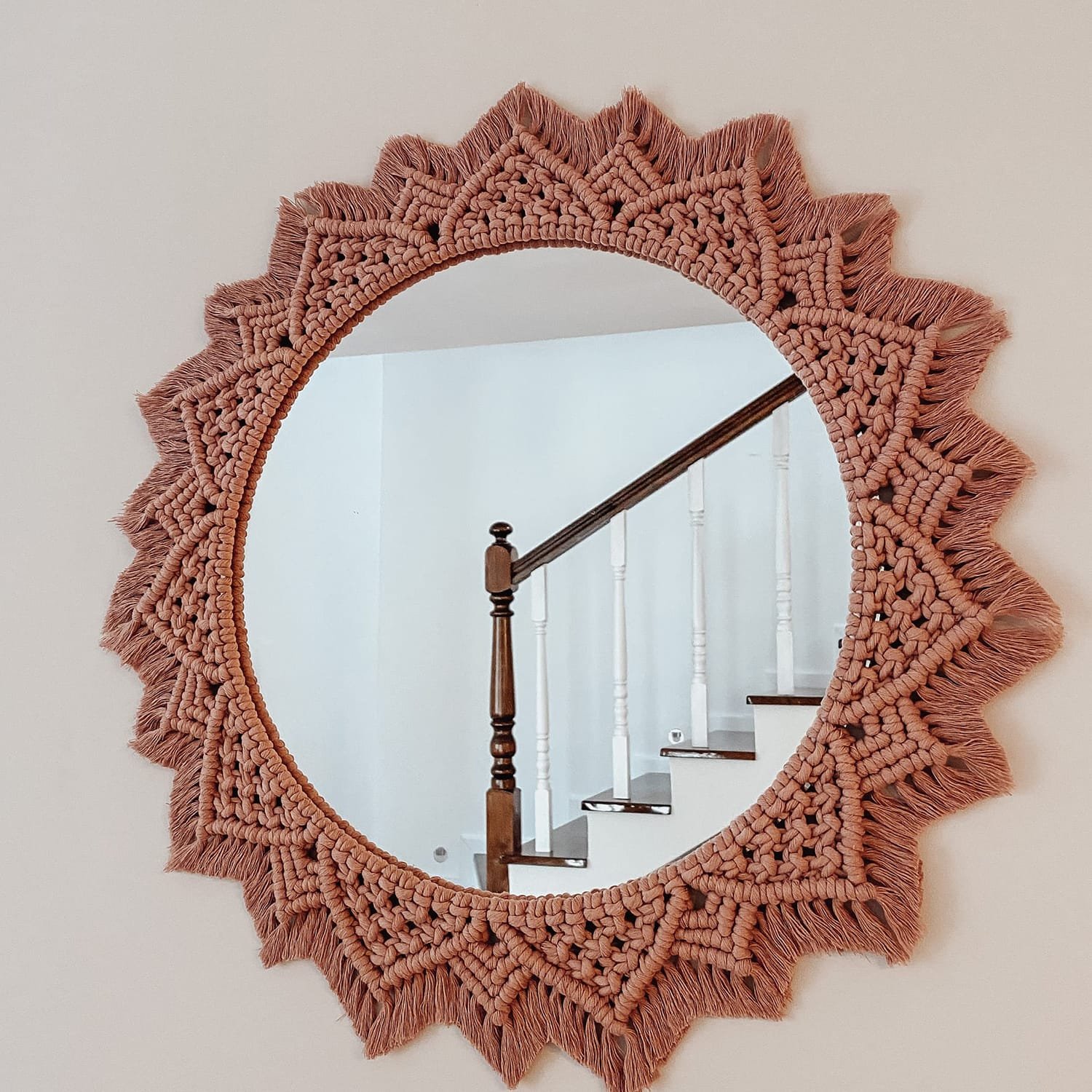 Radiance Macramé Mirror